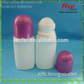 120ml big size plastic roll on deodorant bottle, large capacity PP flat/oval shape roll on container